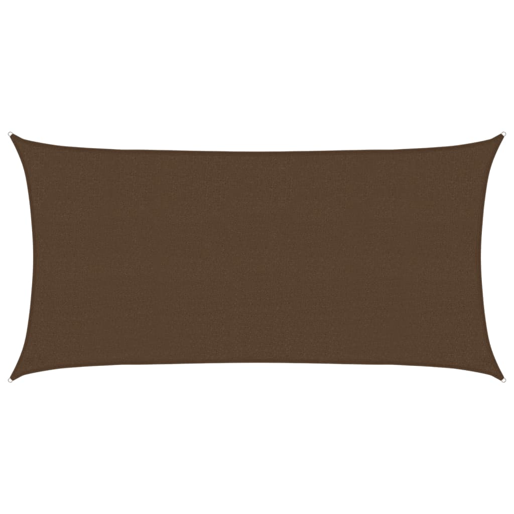 vidaXL Żagiel przeciwsłoneczny, 160 g/m², brązowy, 2,5x4,5 m, HDPE