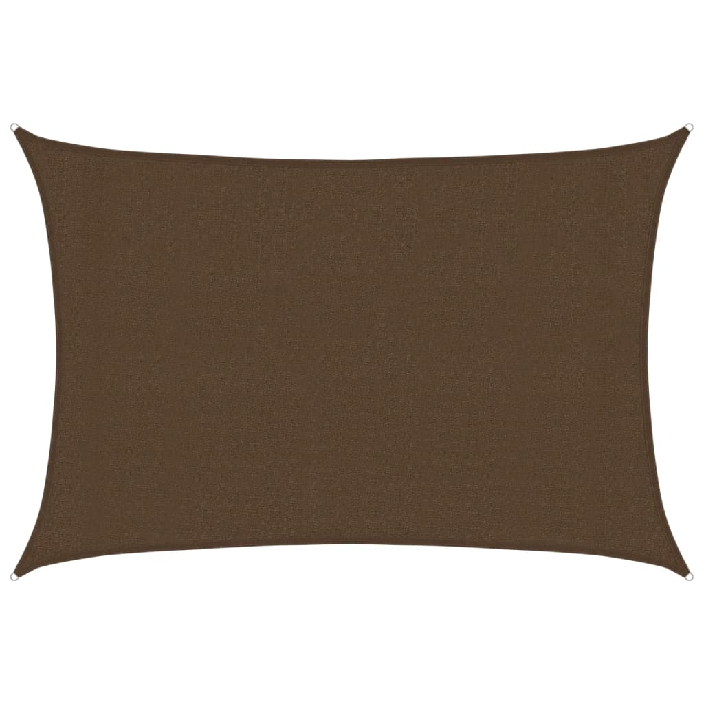 vidaXL Żagiel przeciwsłoneczny, 160 g/m², brązowy, 3x4,5 m, HDPE
