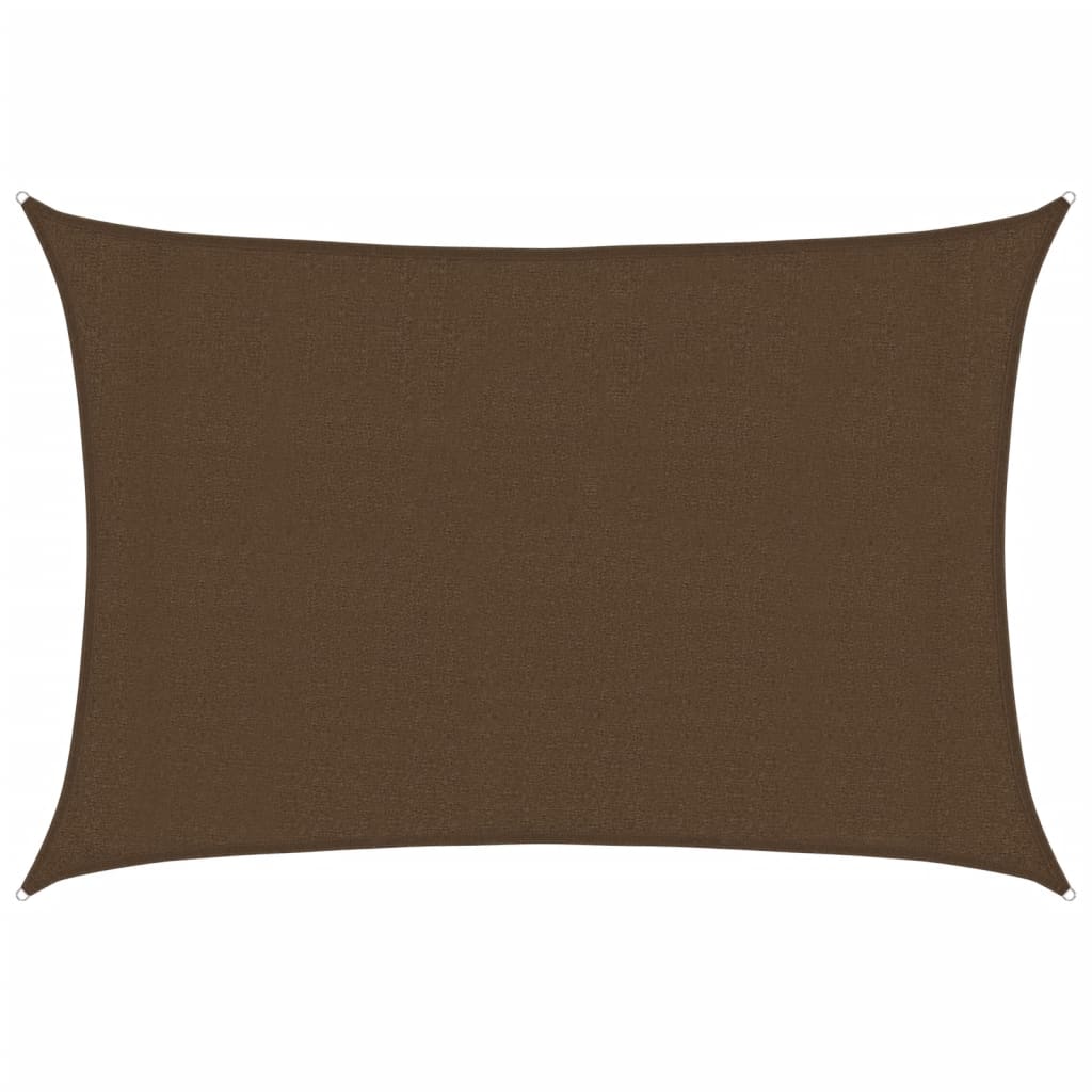 vidaXL Żagiel przeciwsłoneczny, 160 g/m², brązowy, 3x5 m, HDPE