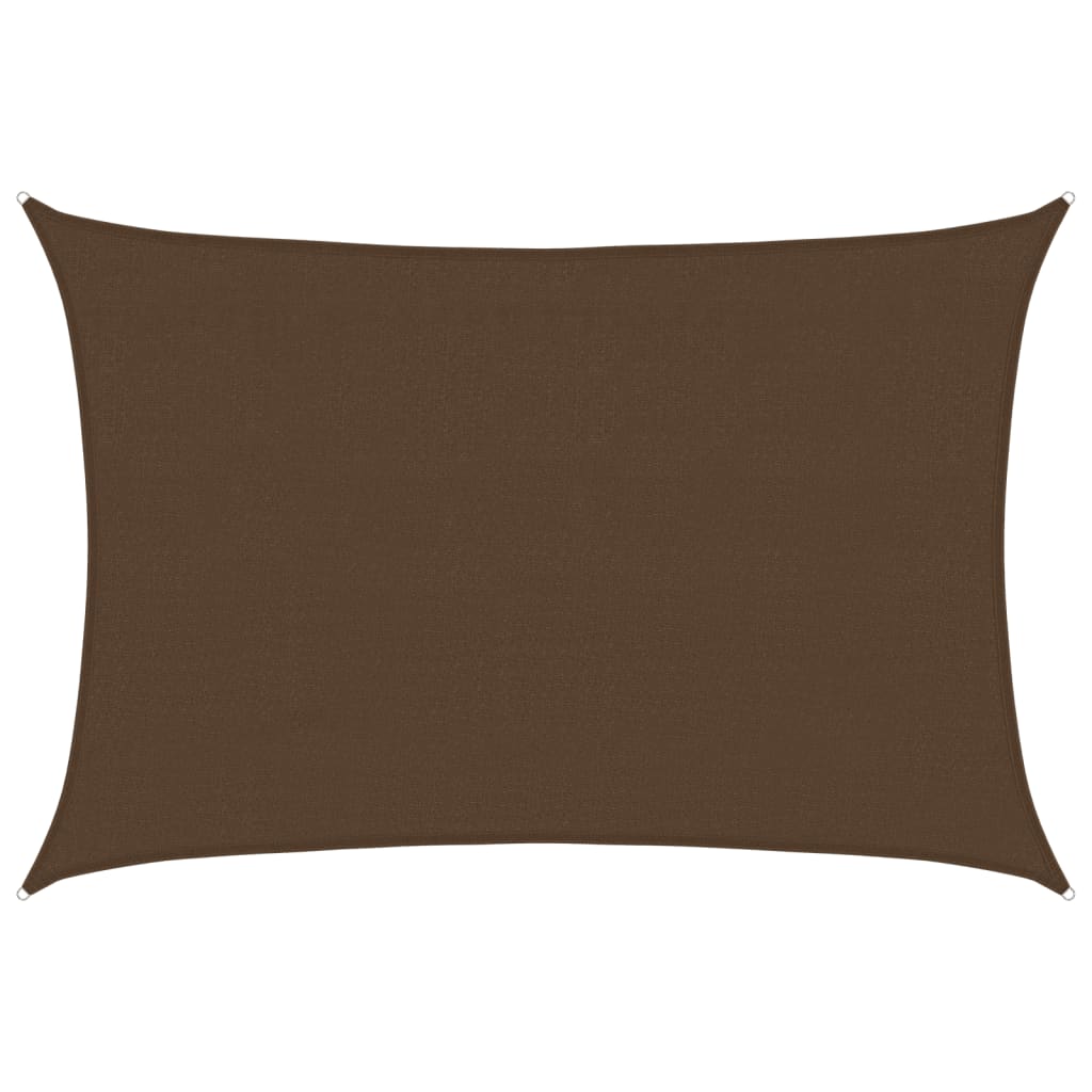 vidaXL Żagiel przeciwsłoneczny, 160 g/m², brązowy, 4x5 m, HDPE