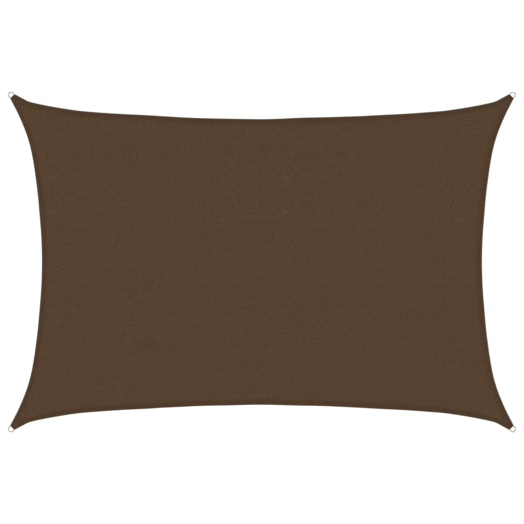 vidaXL Żagiel przeciwsłoneczny, 160 g/m², brązowy, 4x6 m, HDPE