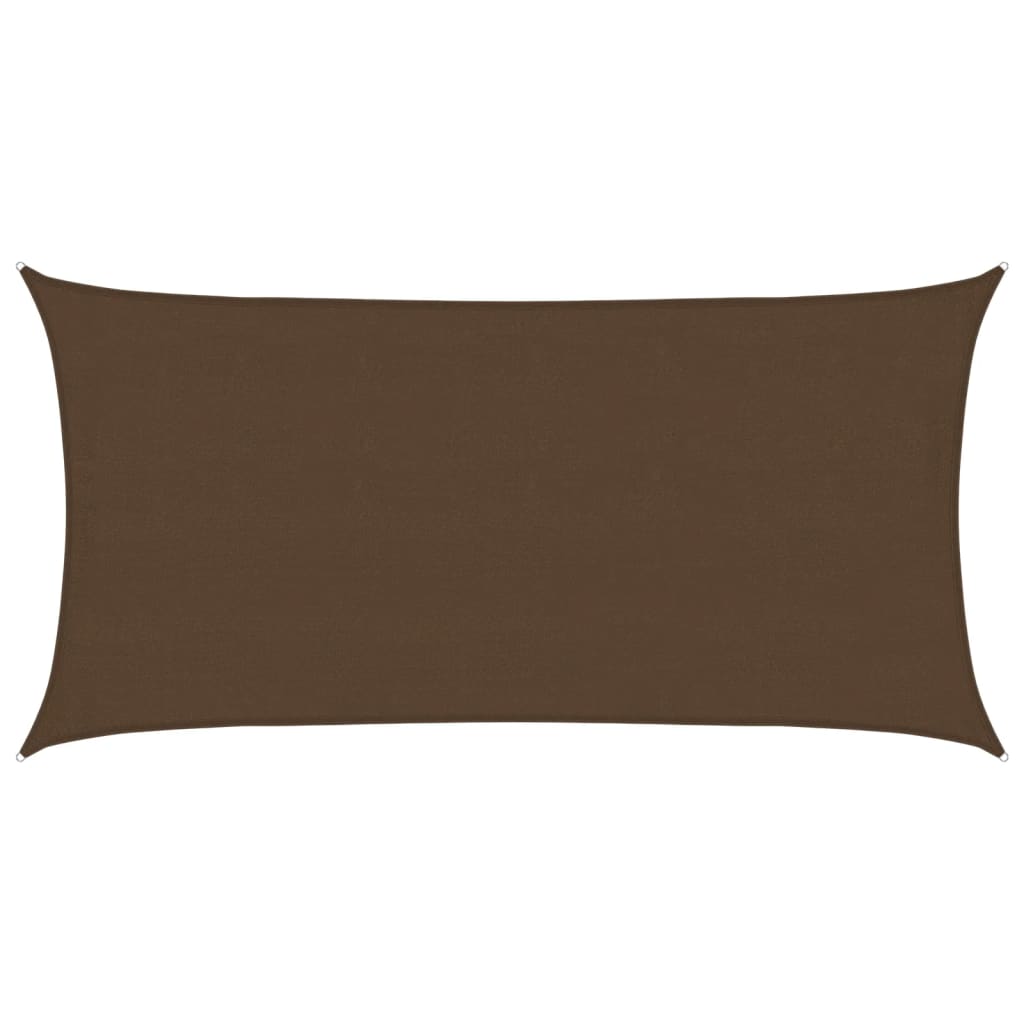 vidaXL Żagiel przeciwsłoneczny, 160 g/m², brązowy, 4x7 m, HDPE