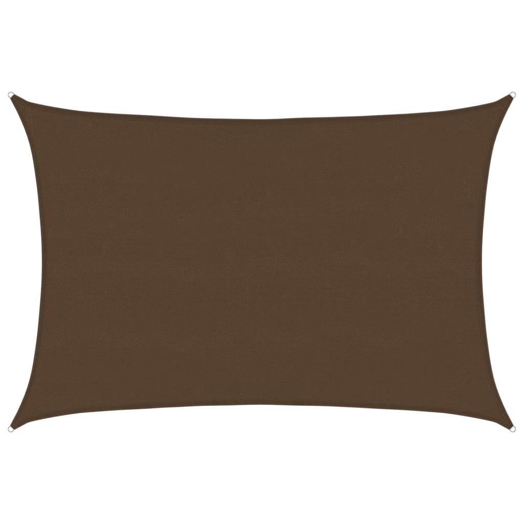 vidaXL Żagiel przeciwsłoneczny, 160 g/m², brązowy, 5x7 m, HDPE