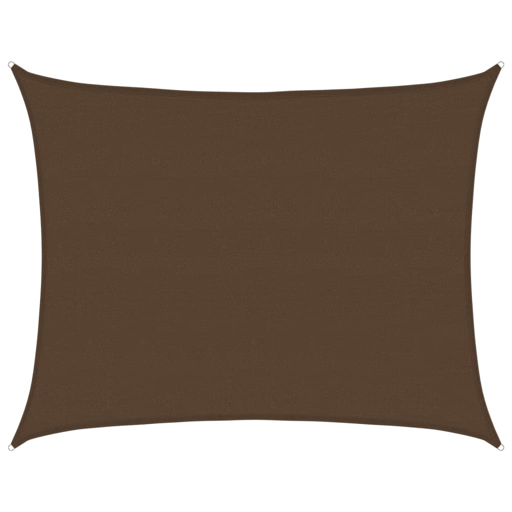vidaXL Żagiel przeciwsłoneczny, 160 g/m², brązowy, 6x7 m, HDPE