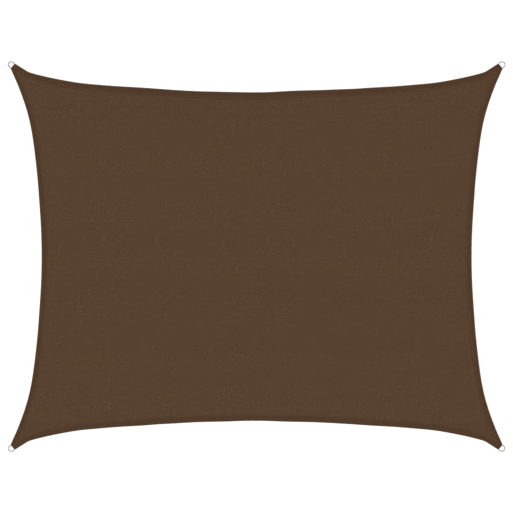vidaXL Żagiel przeciwsłoneczny, 160 g/m², brązowy, 6x8 m, HDPE