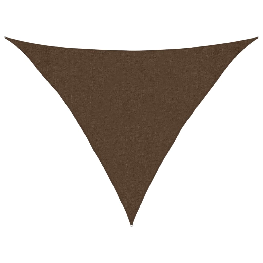 vidaXL Żagiel przeciwsłoneczny, 160 g/m², brązowy, 3x3x4,2 m, HDPE