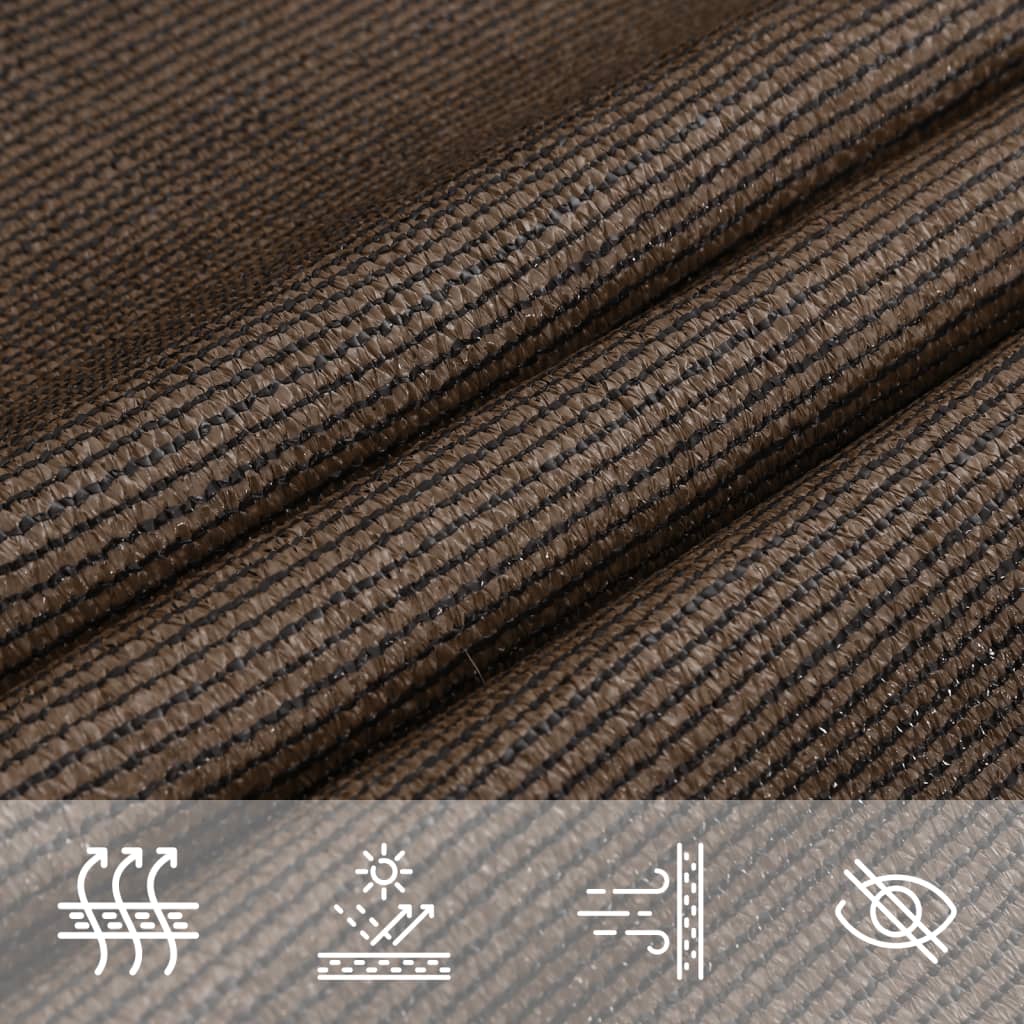 vidaXL Żagiel przeciwsłoneczny, 160 g/m², brązowy, 4,5x4,5x4,5 m