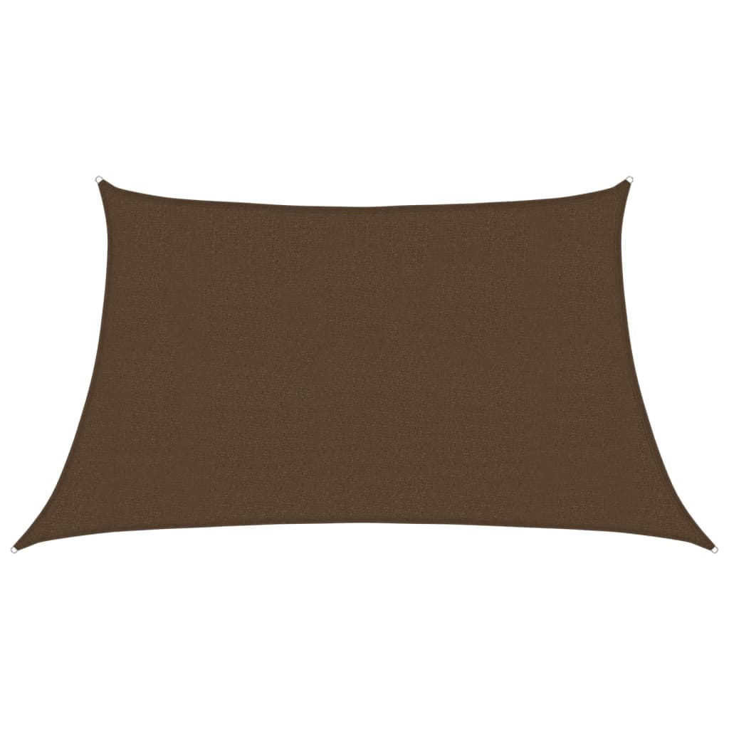vidaXL Żagiel przeciwsłoneczny, 160 g/m², brązowy, 3/4x2 m, HDPE