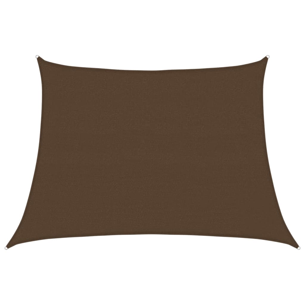 vidaXL Żagiel przeciwsłoneczny, 160 g/m², brązowy, 4/5x3 m, HDPE