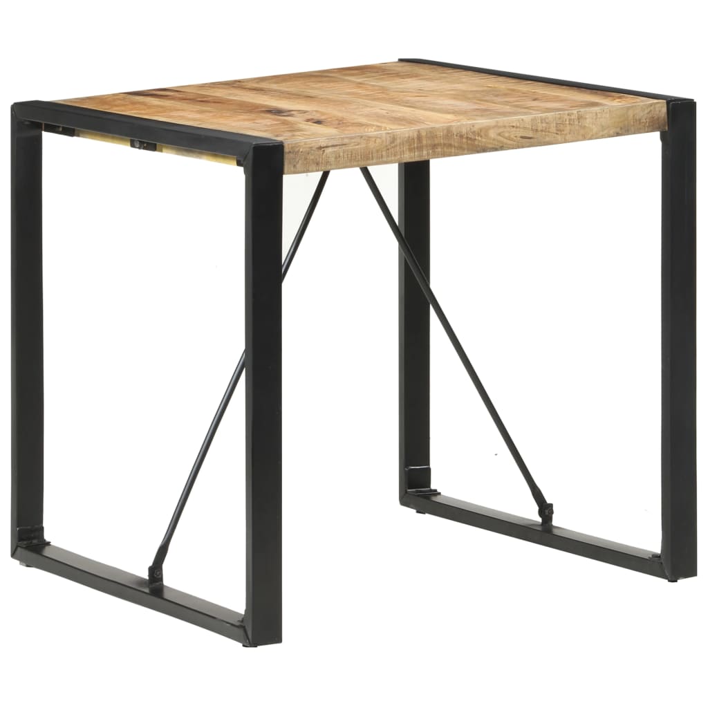 vidaXL Stół jadalniany, 80 x 80 x 75 cm, surowe drewno mango