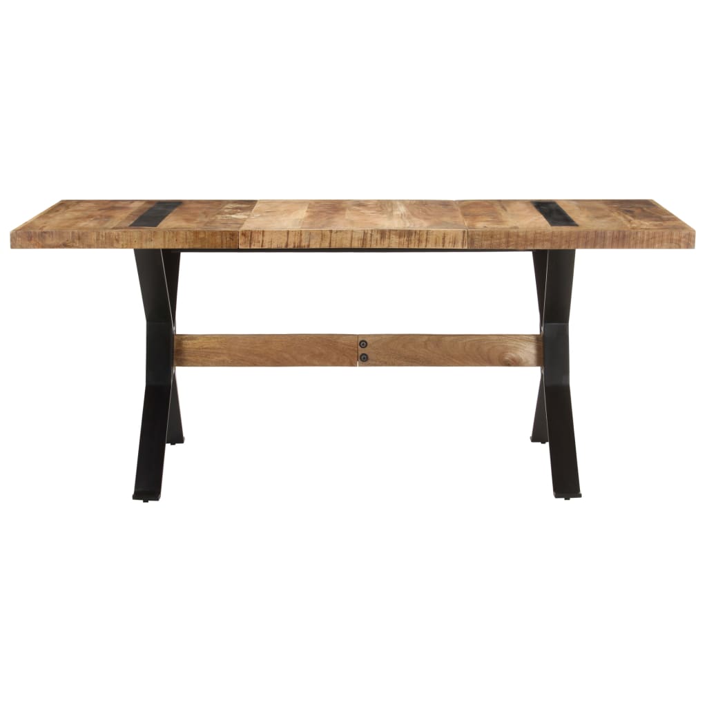 vidaXL Stół jadalniany, 180 x 90 x 76 cm, surowe drewno mango
