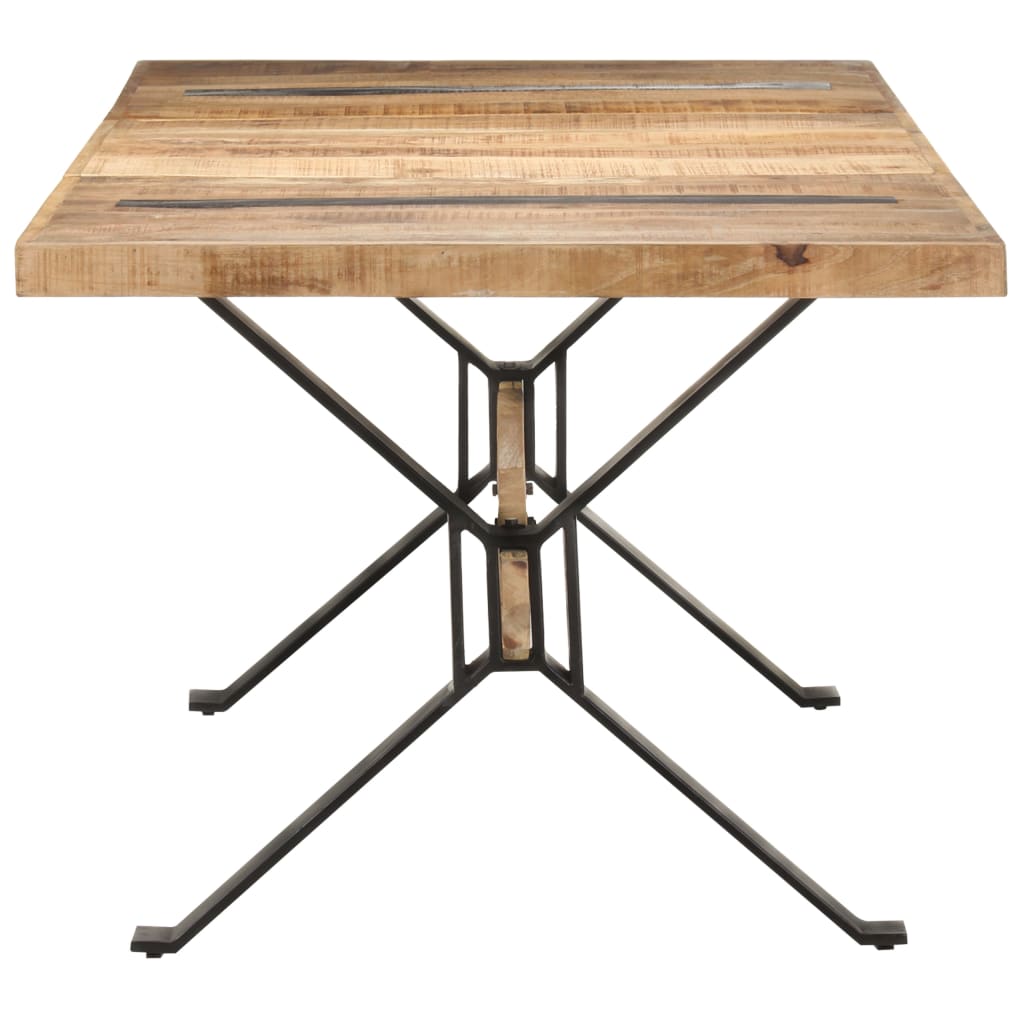 vidaXL Stół jadalniany, 180 x 90 x 76 cm, surowe drewno mango