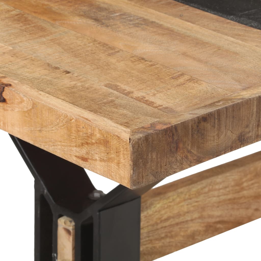 vidaXL Stół jadalniany, 180 x 90 x 76 cm, surowe drewno mango