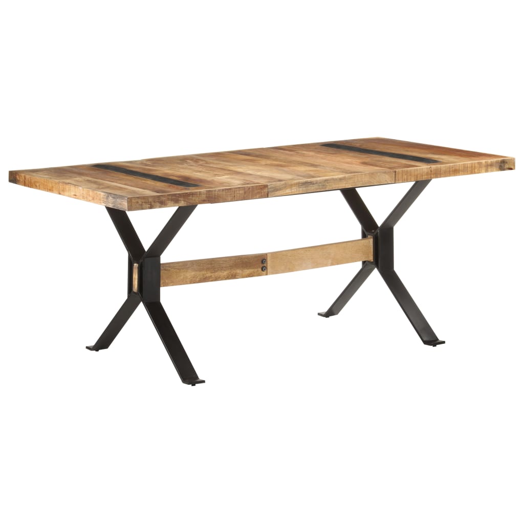 vidaXL Stół jadalniany, 180 x 90 x 76 cm, surowe drewno mango