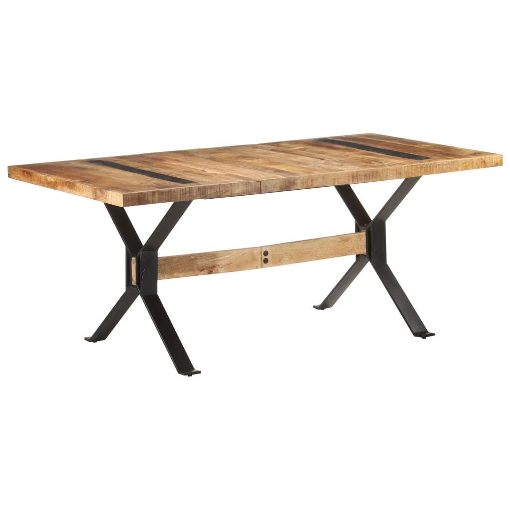 vidaXL Stół jadalniany, 180 x 90 x 76 cm, surowe drewno mango
