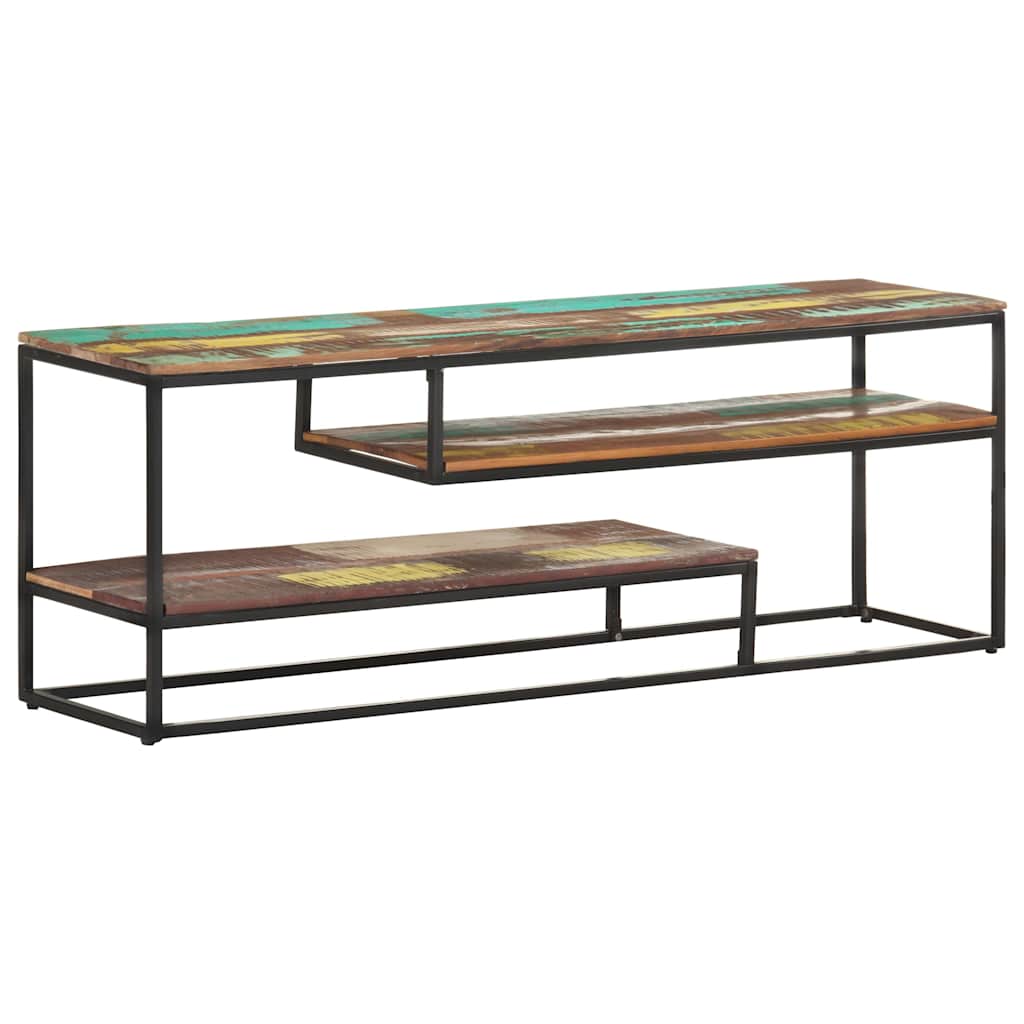 vidaXL Szafka pod TV, 130 x 30 x 45 cm, lite drewno z odzysku