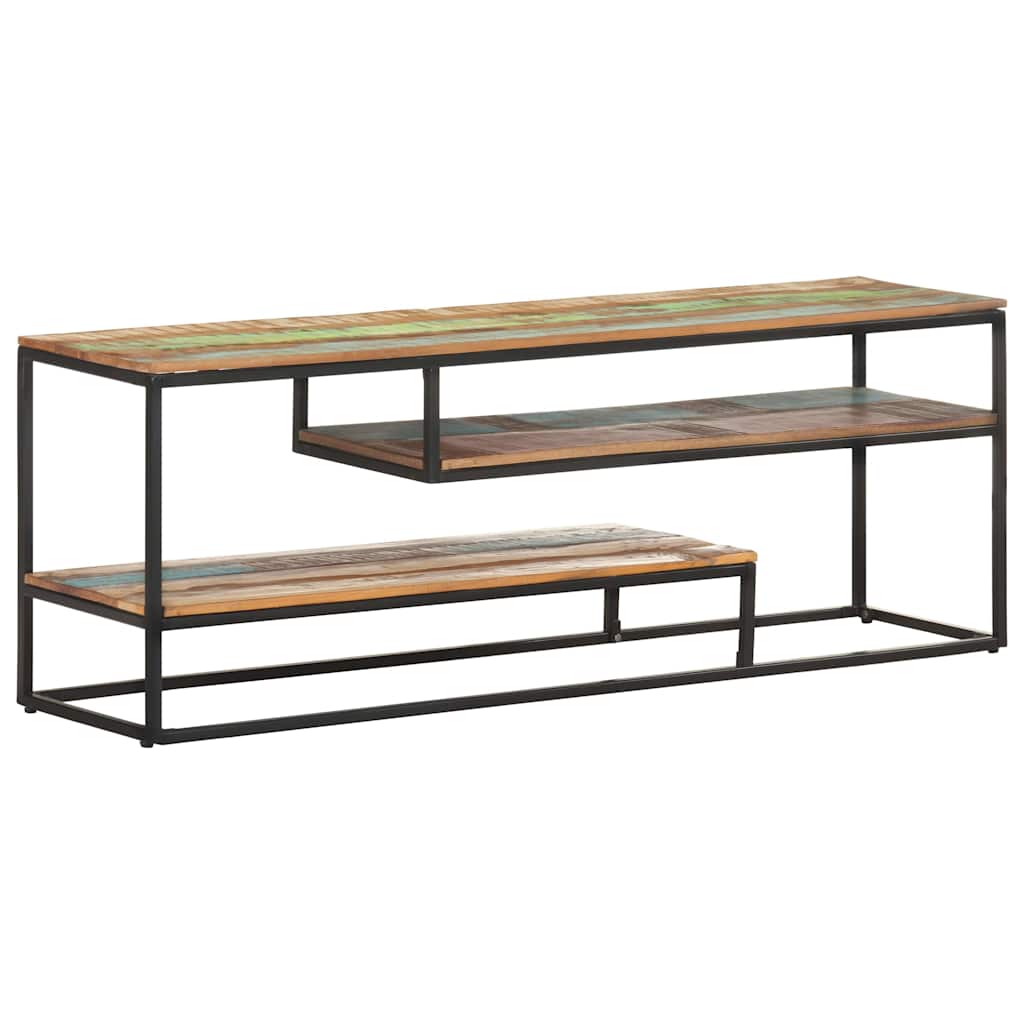 vidaXL Szafka pod TV, 130 x 30 x 45 cm, lite drewno z odzysku