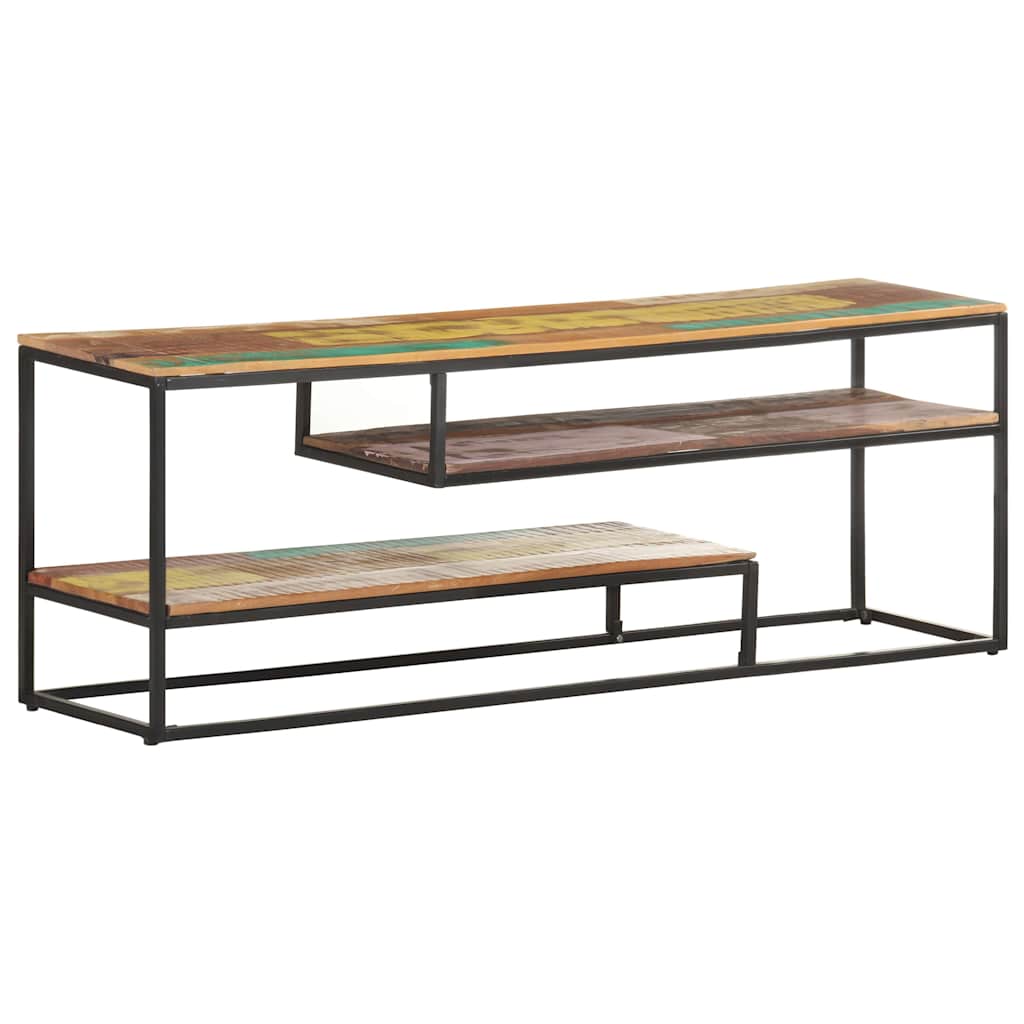 vidaXL Szafka pod TV, 130 x 30 x 45 cm, lite drewno z odzysku