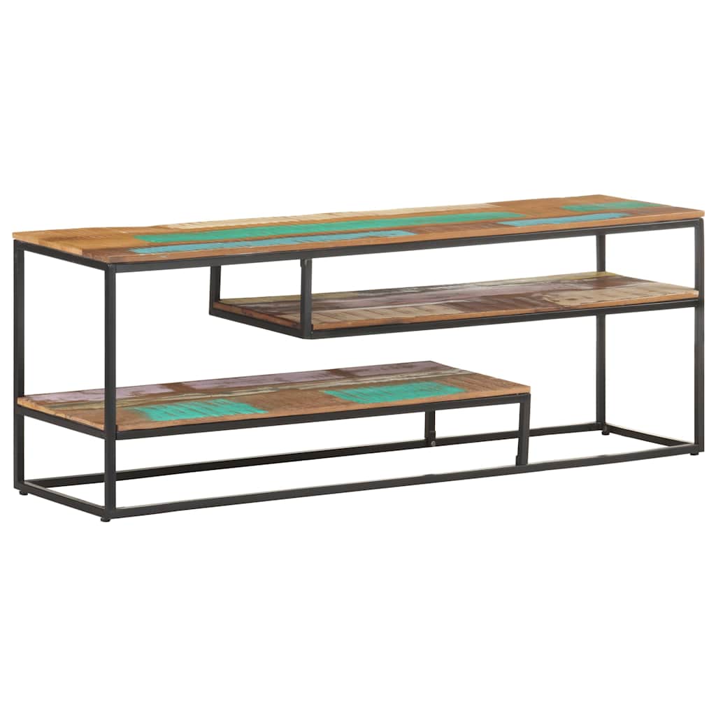 vidaXL Szafka pod TV, 130 x 30 x 45 cm, lite drewno z odzysku