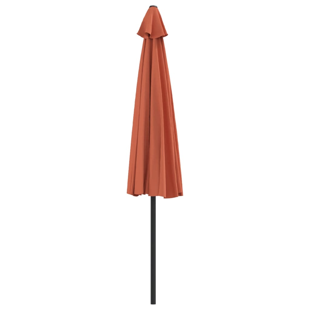 vidaXL Półparasol balkonowy, aluminium, terakota, 300x155x223 cm