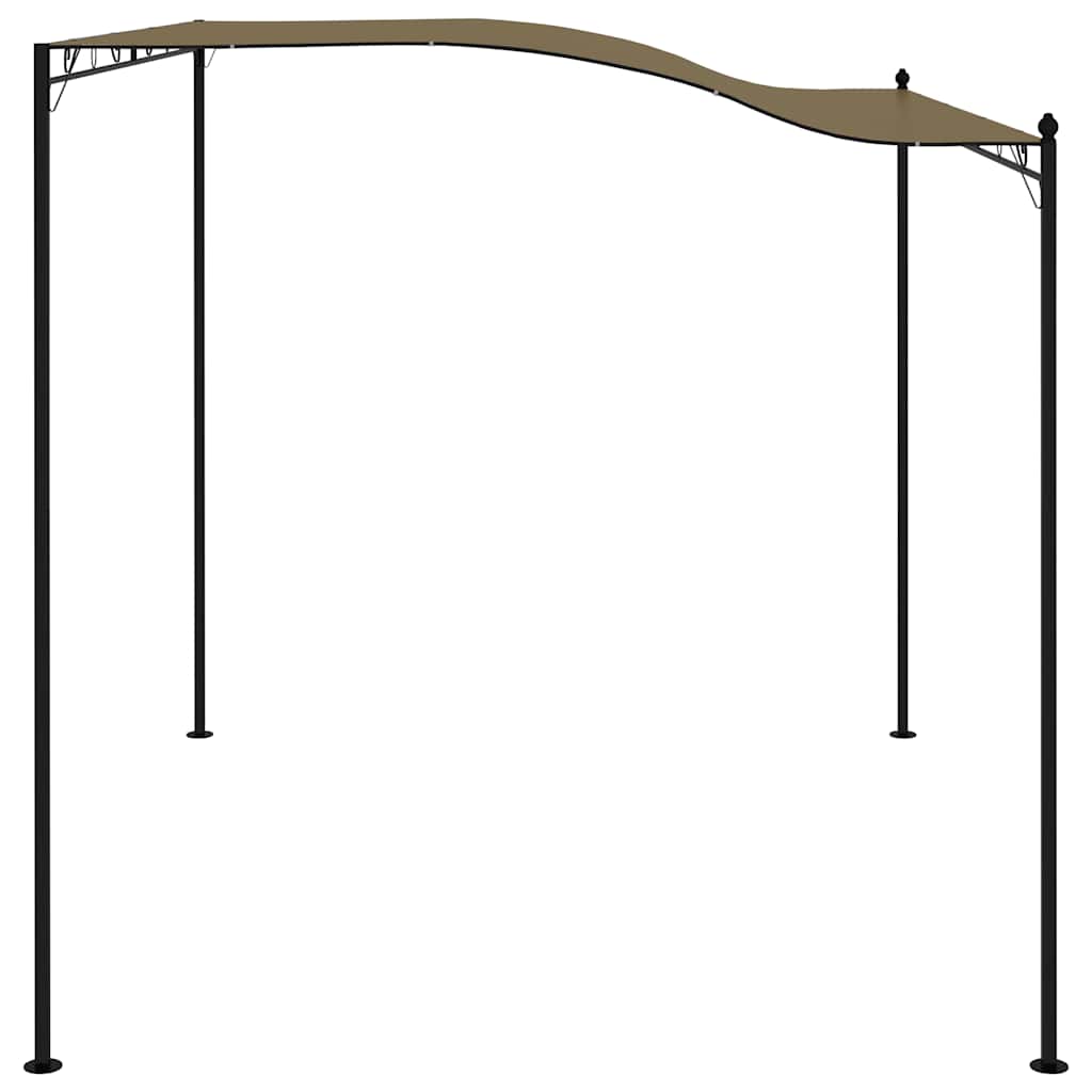 vidaXL Zadaszenie, 3 x 2,4 m, kolor taupe, 180 g/m²