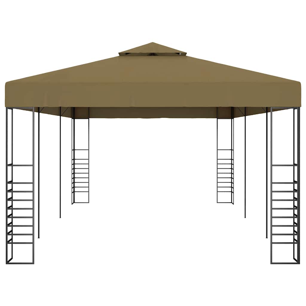 vidaXL Altana ogrodowa, 6 x 3 x 2,7 m, taupe, 180 g/m²