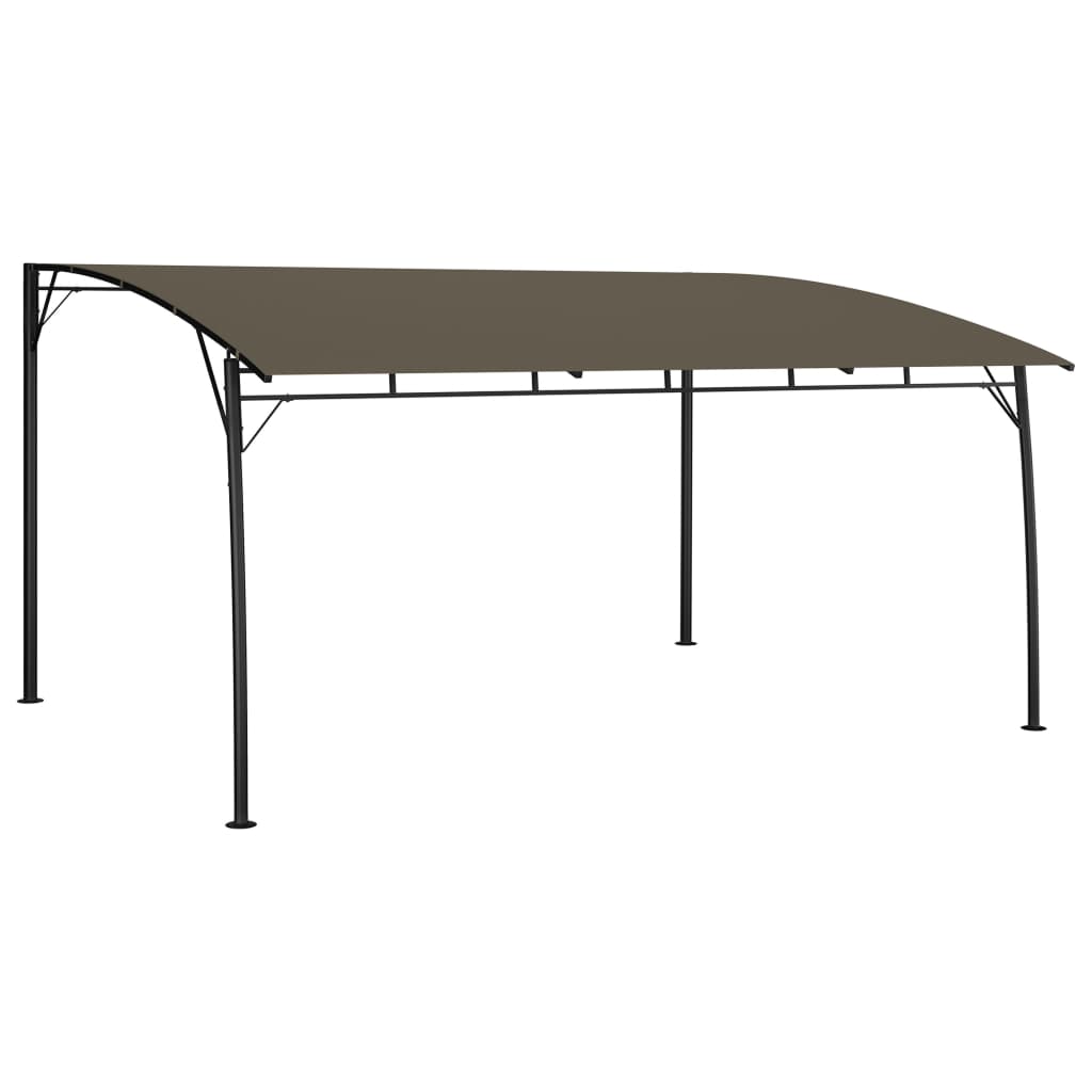 vidaXL Zadaszenie ogrodowe, 4 x 3 x 2,55 m, kolor taupe