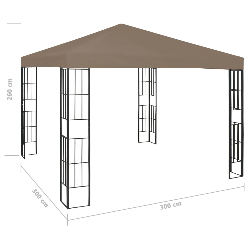 vidaXL Altana, 3 x 3 m, kolor taupe