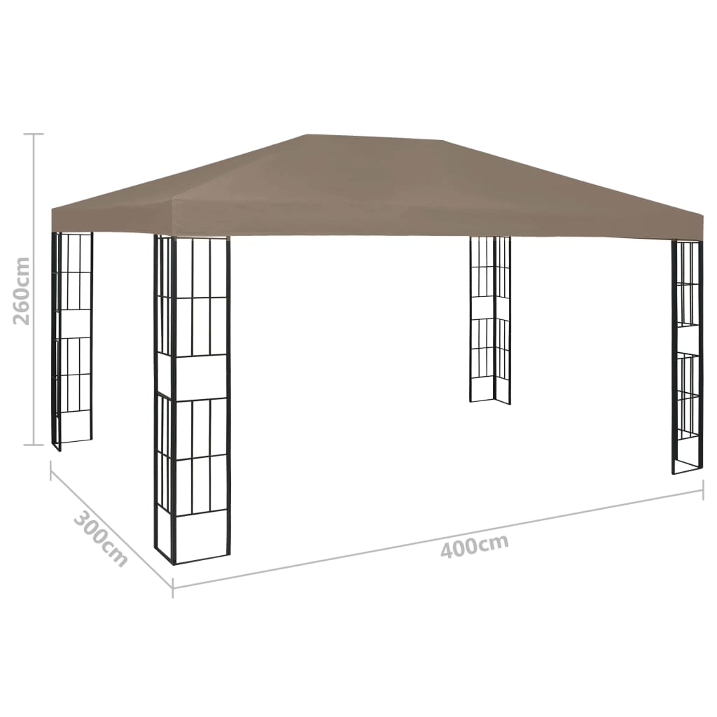 vidaXL Altana, 4x3 m, taupe