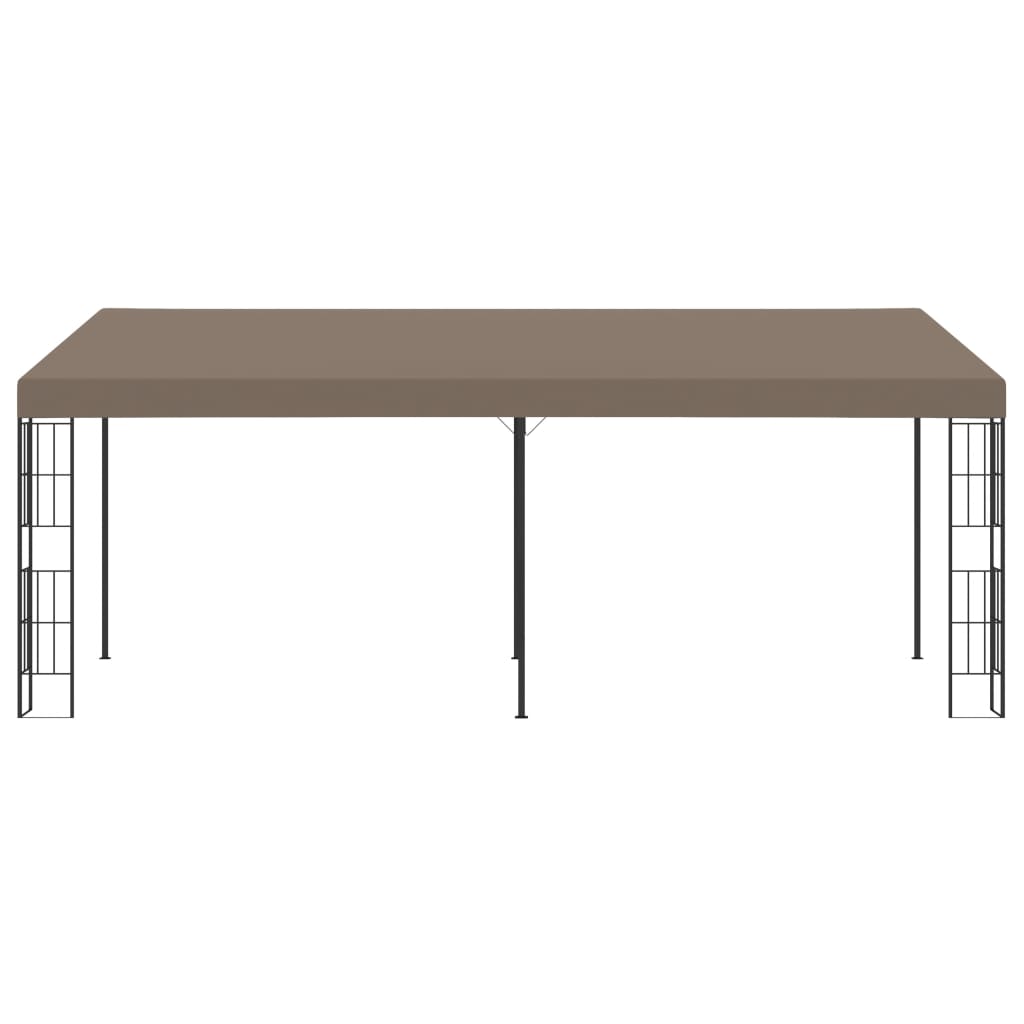 vidaXL Altana przyścienna, 6 x 3 m, taupe, tkanina