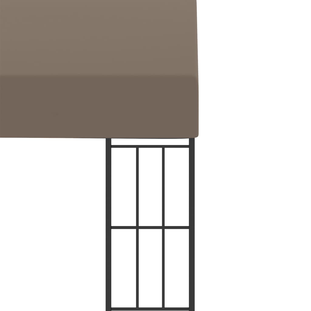vidaXL Altana przyścienna, 6 x 3 m, taupe, tkanina