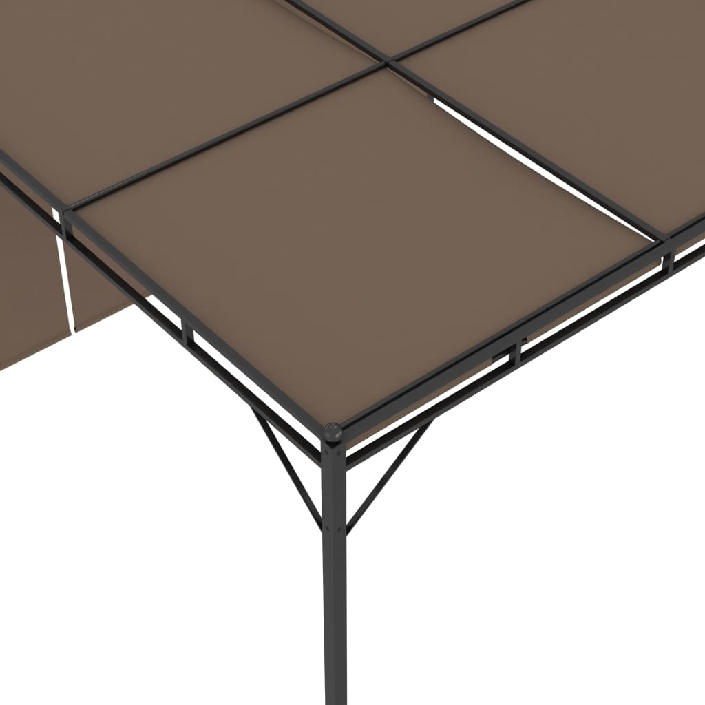 vidaXL Altana ogrodowa z zasłoną, 3 x 3 x 2,25 m, kolor taupe
