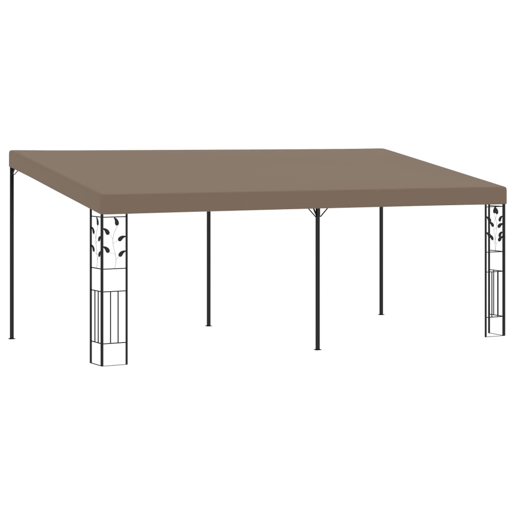 vidaXL Altana przyścienna, 6 x 3 x 2,5 m, taupe