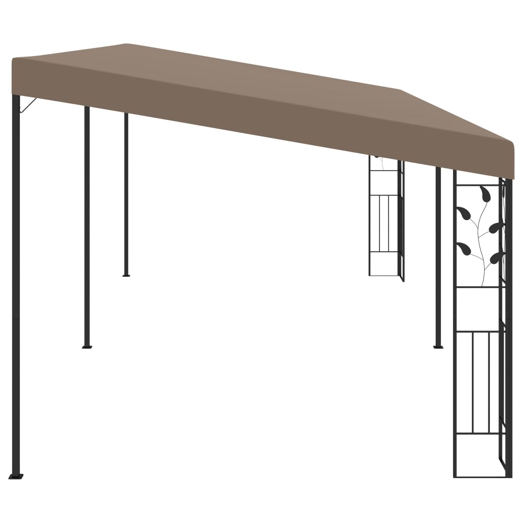 vidaXL Altana przyścienna, 6 x 3 x 2,5 m, taupe