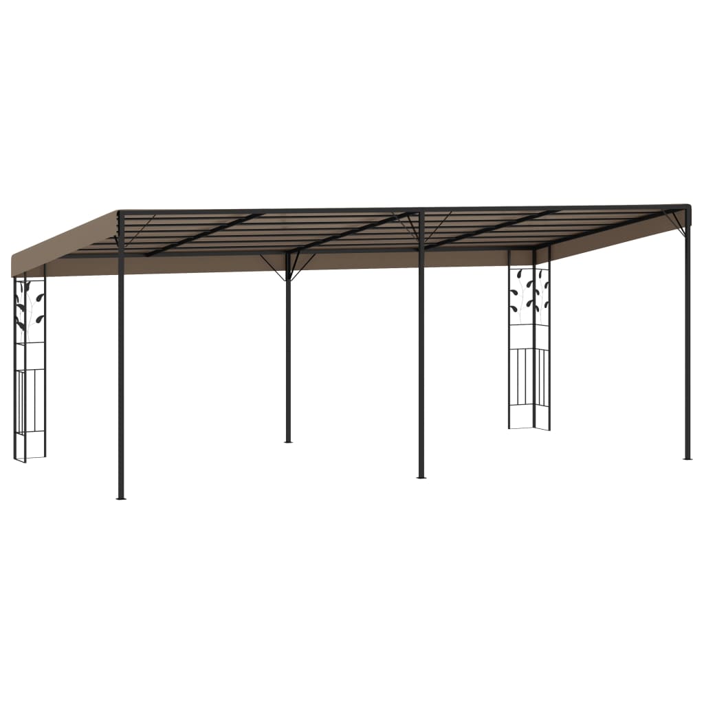 vidaXL Altana przyścienna, 6 x 3 x 2,5 m, taupe