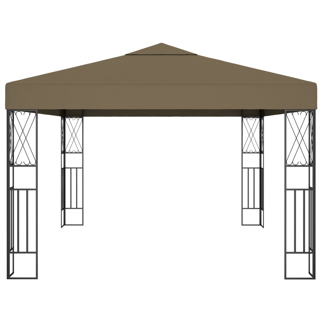 vidaXL Altana, 3 x 4 m, taupe, tkanina