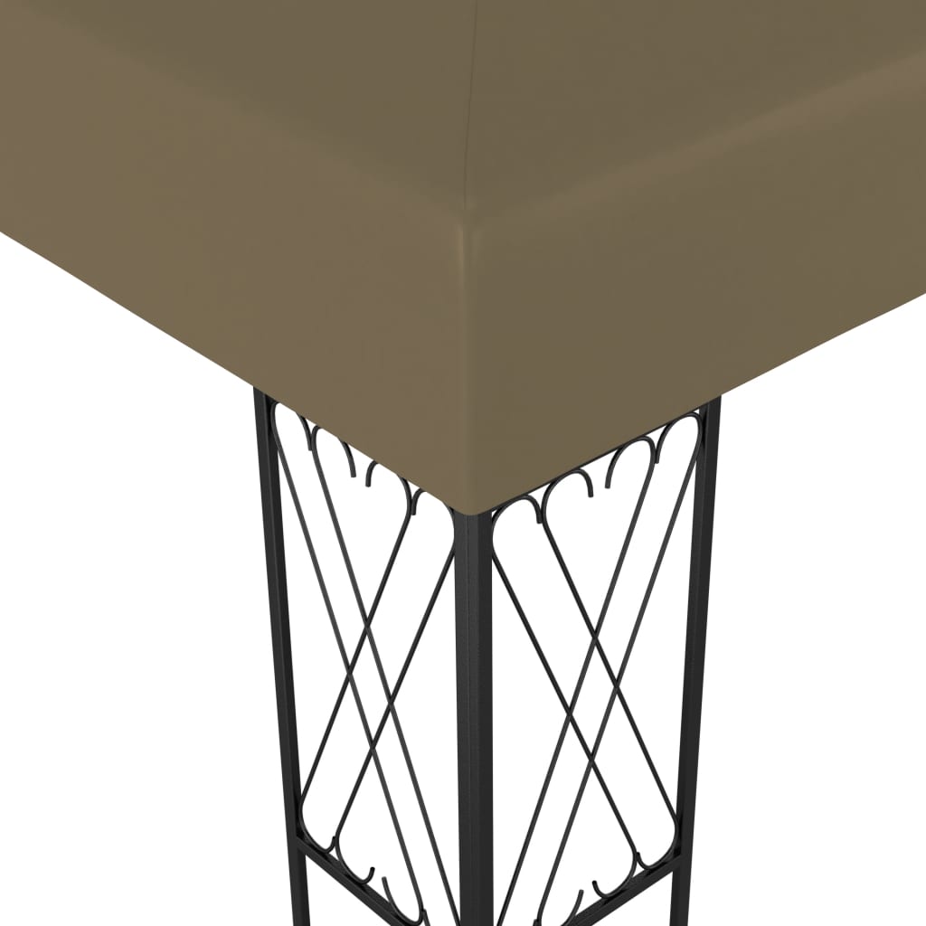 vidaXL Altana, 3 x 4 m, taupe, tkanina