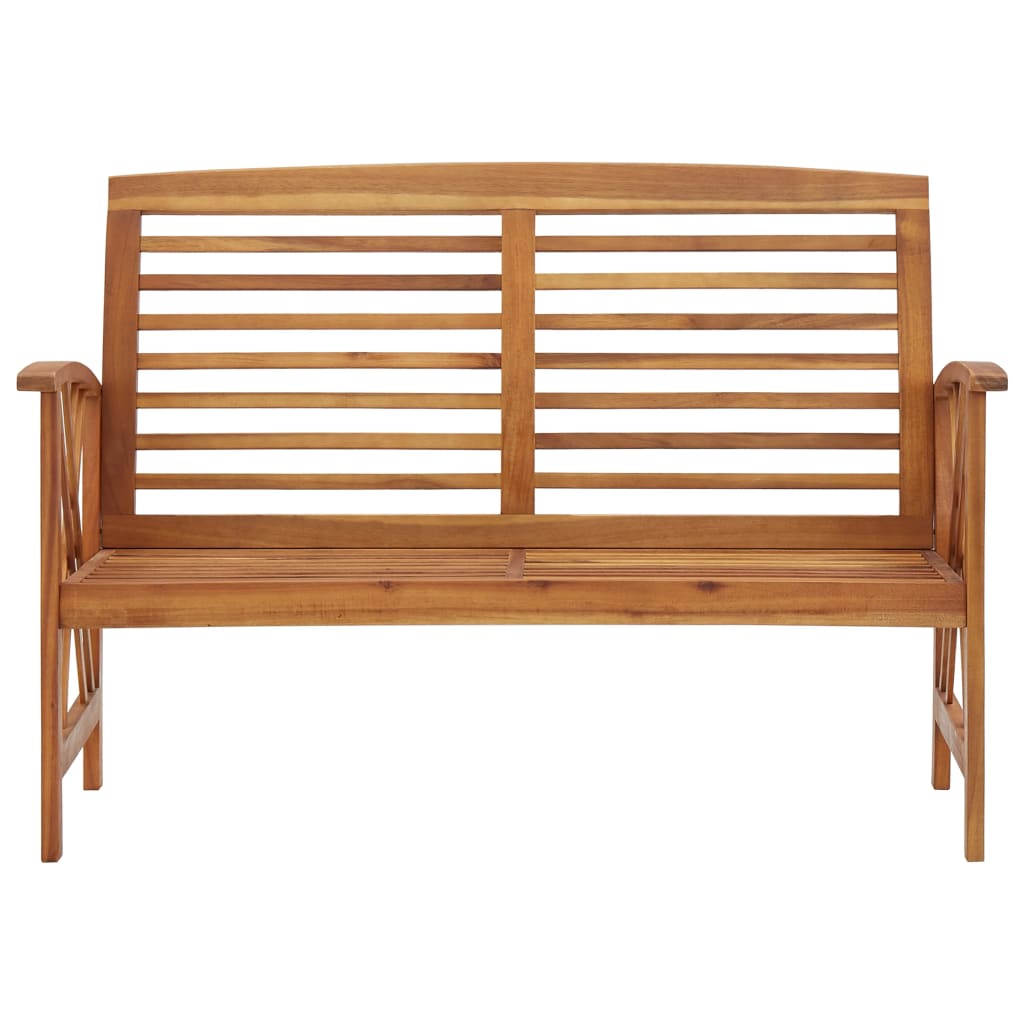 vidaXL Ławka ogrodowa, 119 cm, lite drewno akacjowe
