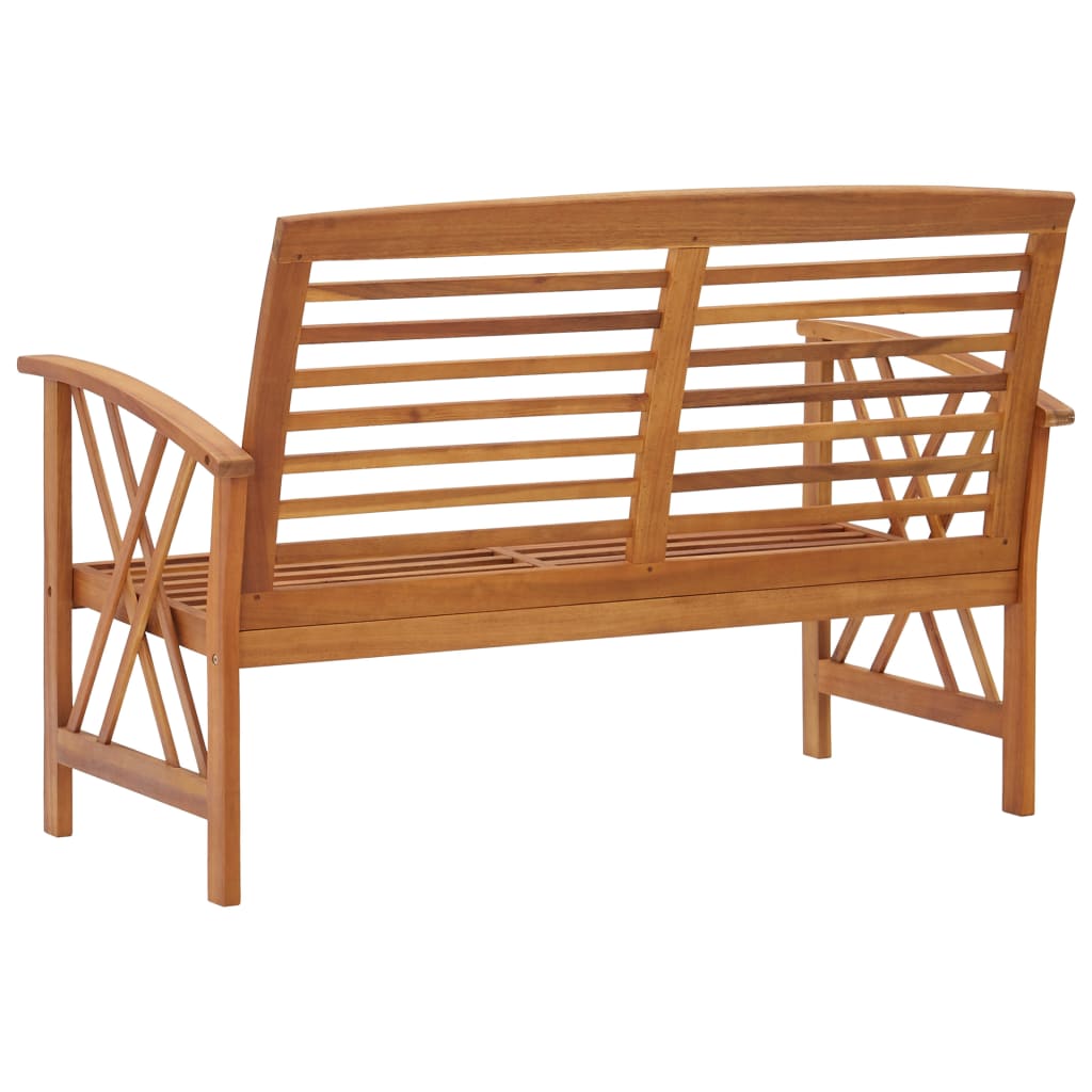 vidaXL Ławka ogrodowa, 119 cm, lite drewno akacjowe