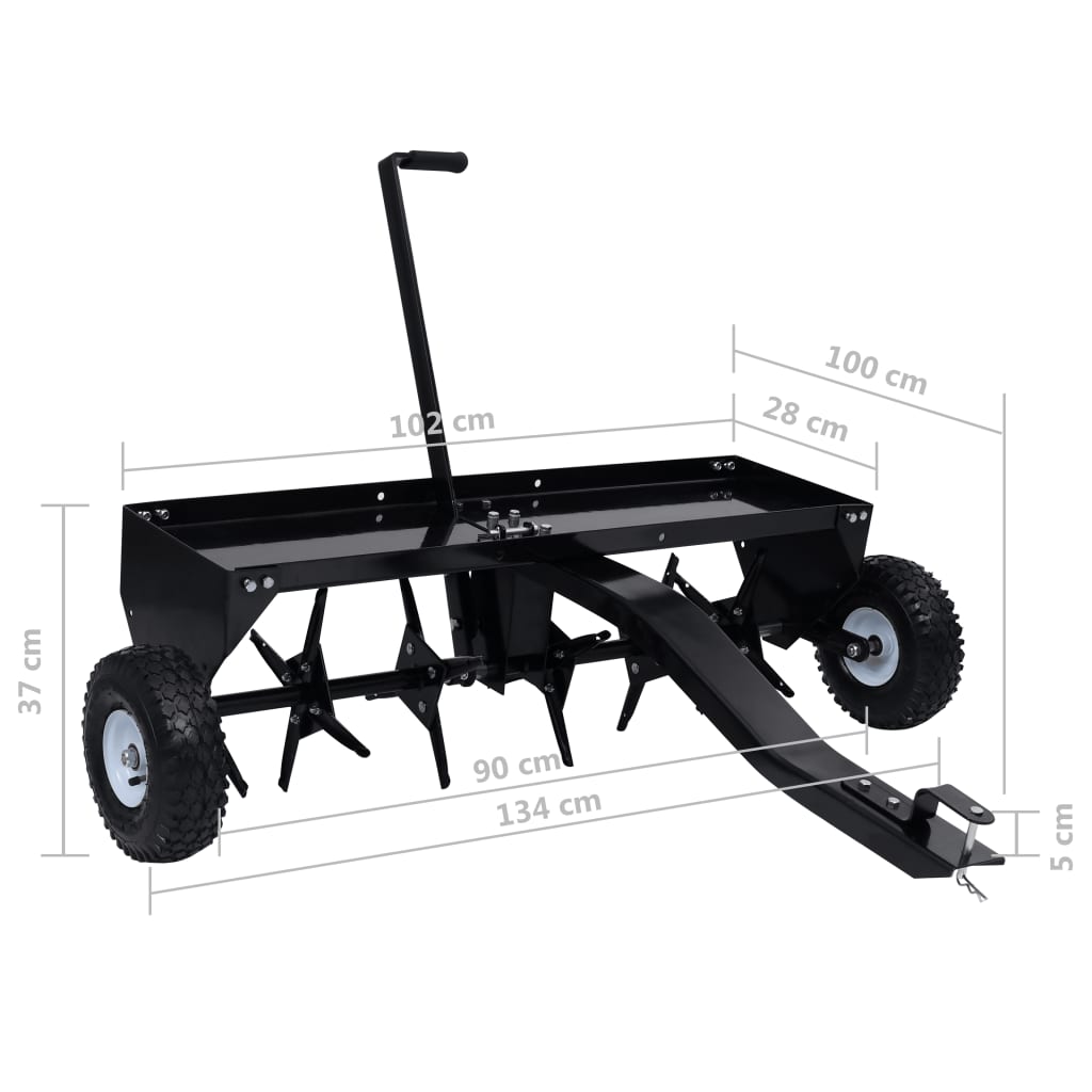vidaXL Aerator do kosiarki samojezdnej, 102 cm