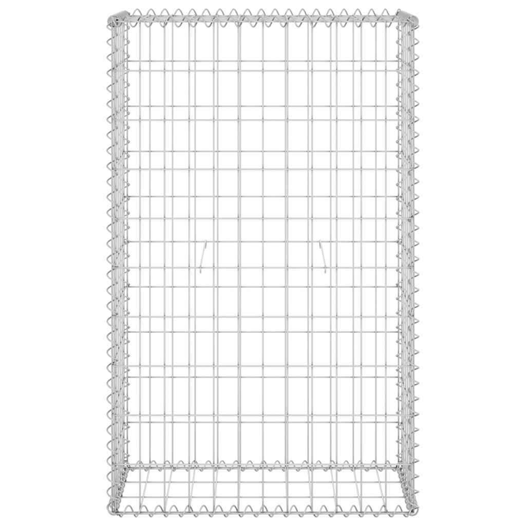 vidaXL Ściana gabionowa z pokrywami, galwanizowana stal, 60x30x100 cm