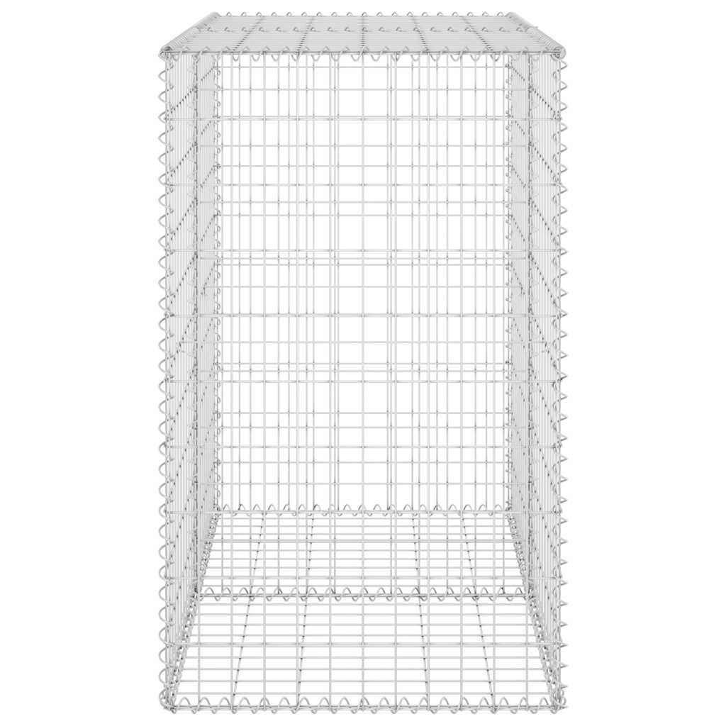 vidaXL Ściana gabionowa z pokrywami, galwanizowana stal, 100x60x100 cm