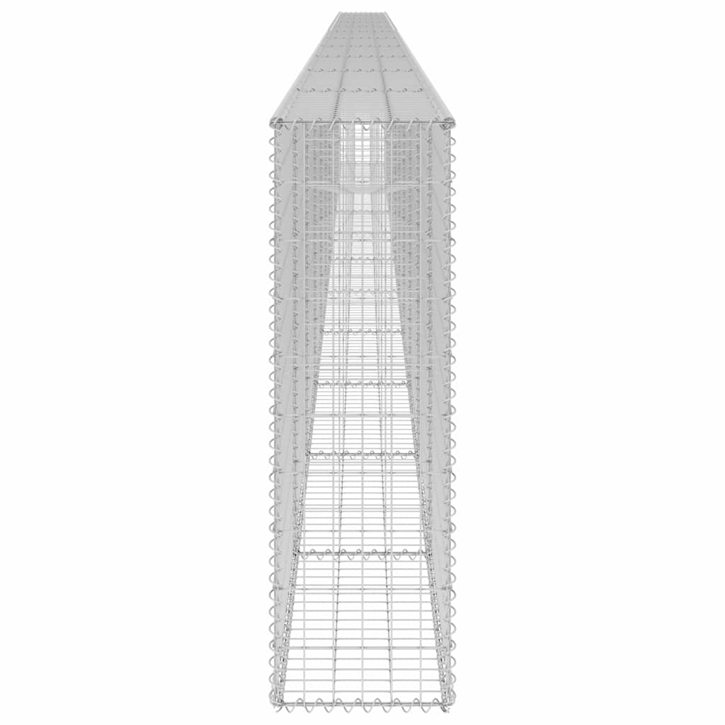 vidaXL Mur gabionowy z pokrywami, galwanizowana stal, 900x30x100 cm