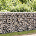 vidaXL Mur gabionowy z pokrywami, galwanizowana stal, 900x30x100 cm