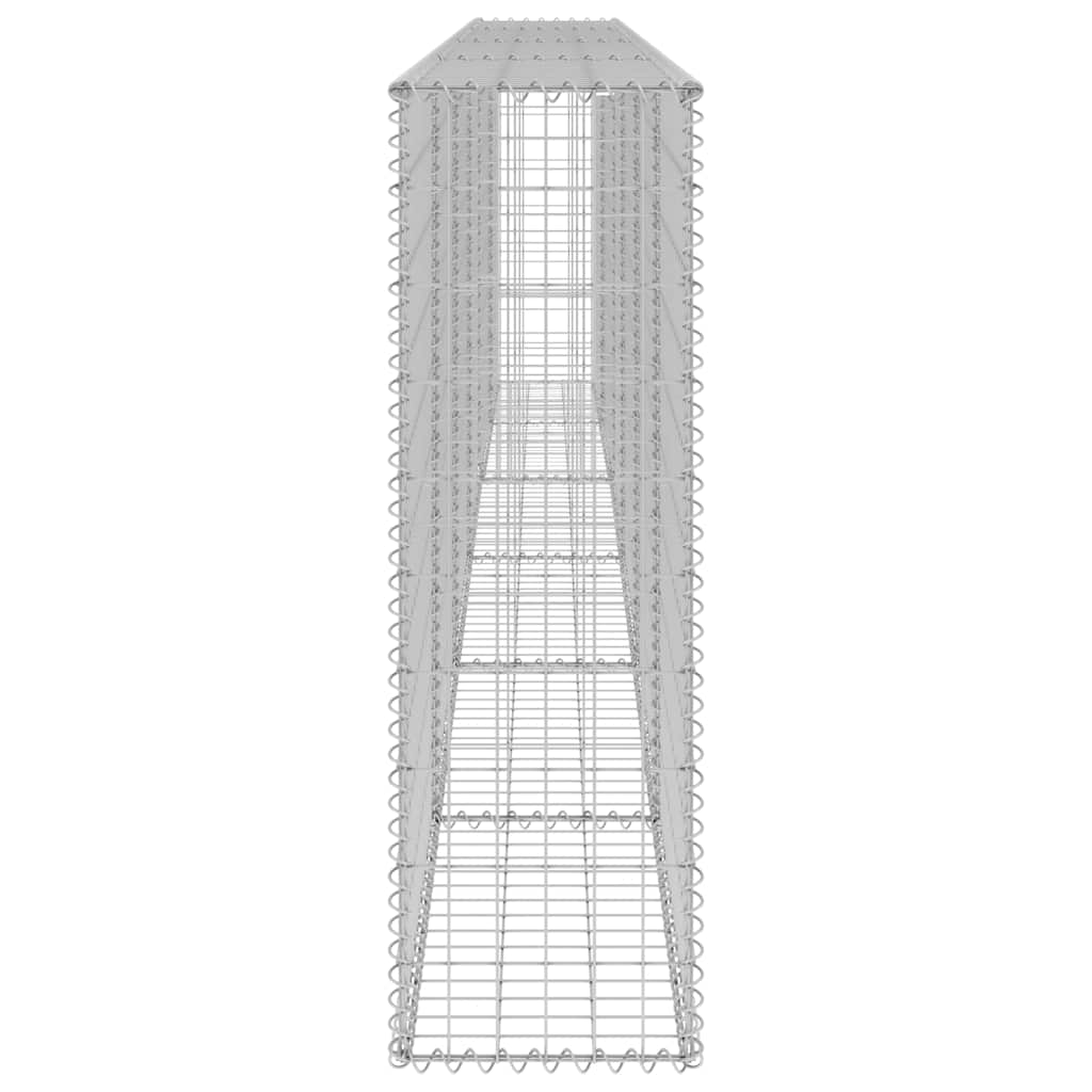 vidaXL Ściana gabionowa z pokrywami, galwanizowana stal, 300x30x100 cm
