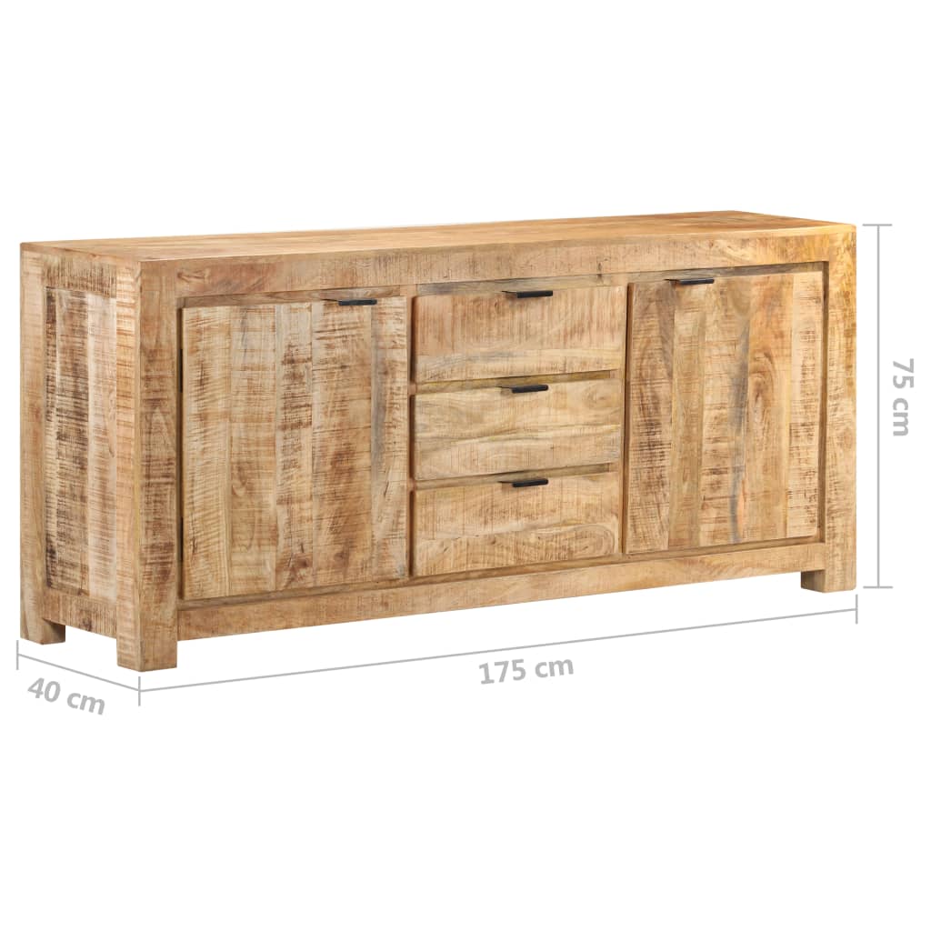 vidaXL Szafka, 175 x 40 x 75 cm, surowe drewno mango