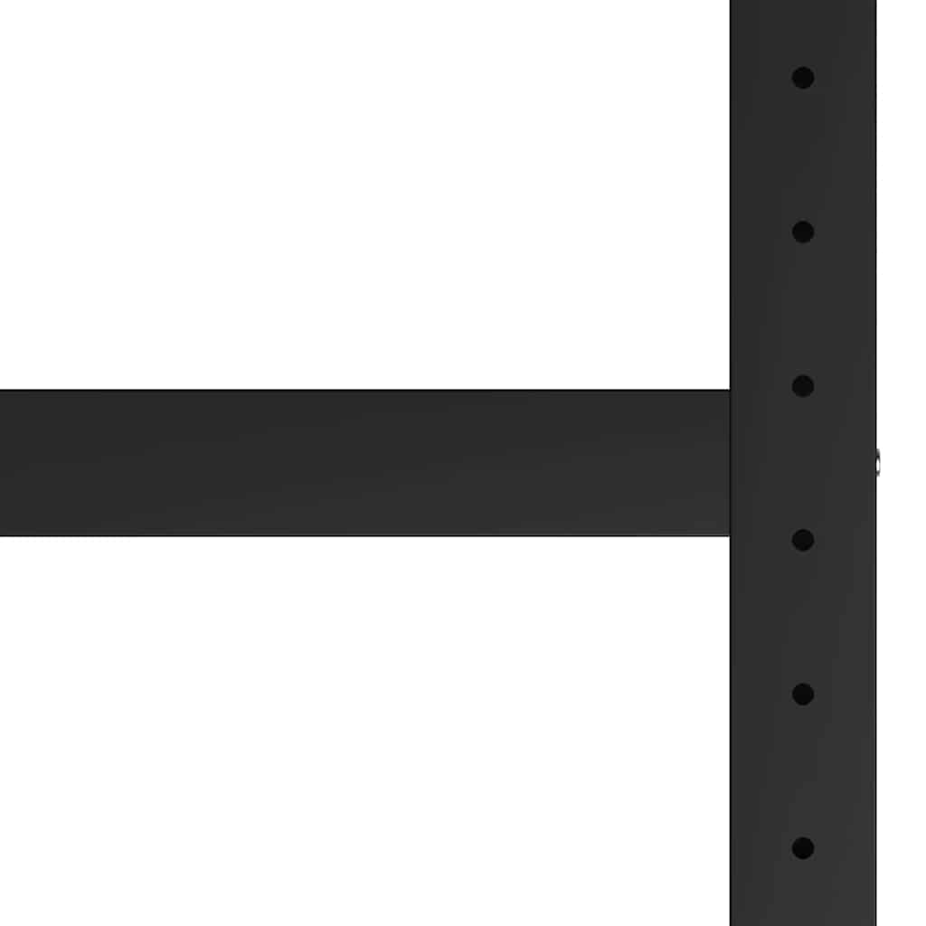 vidaXL Metalowa rama pod blat roboczy, 120x57x79 cm, czarno-czerwona