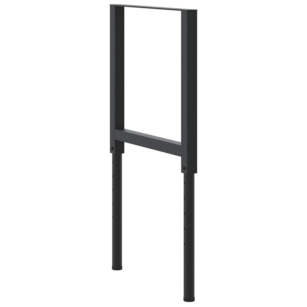 vidaXL Regulowane ramy stołu roboczego, 2 szt., metal, 55x(69-95,5) cm