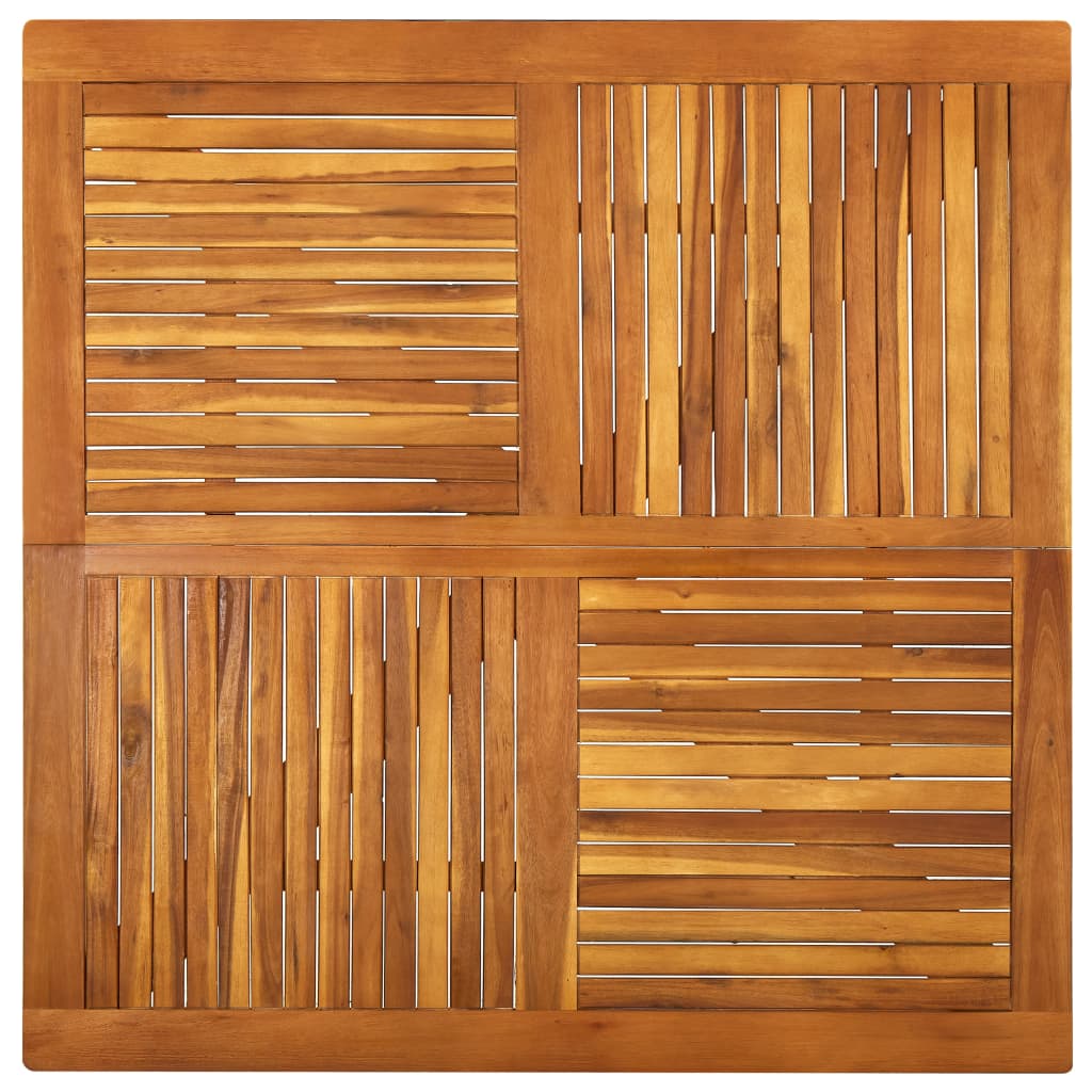 vidaXL Stół ogrodowy, 120x120x75 cm, lite drewno akacjowe