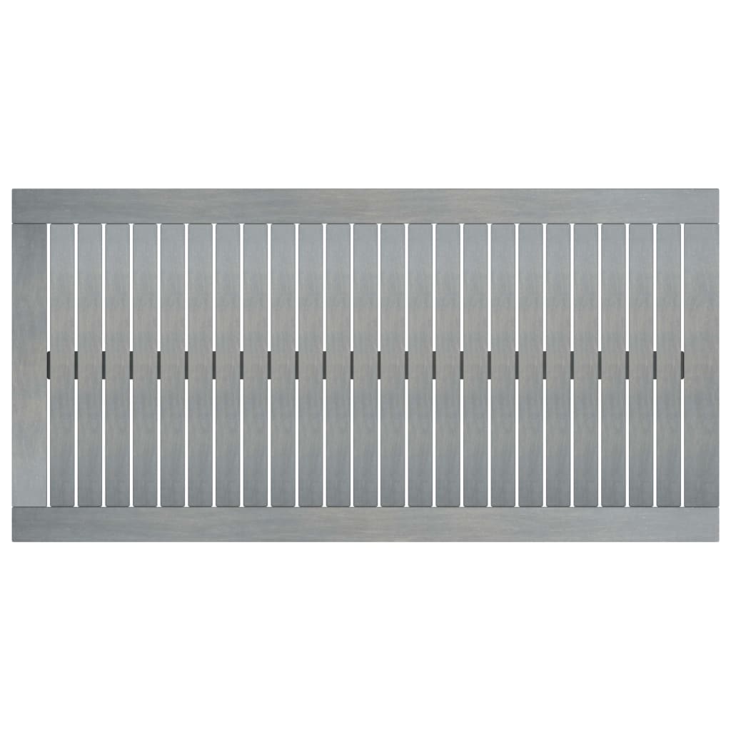 vidaXL Stolik kawowy, 100 x 50 x 33 cm, szary, lite drewno akacjowe